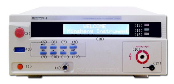 MS2670PN de programmacontrole weerstaat Voltagemeetapparaat
