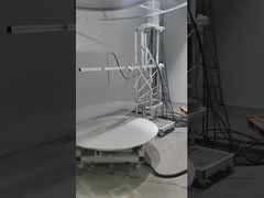 Testopstelling voor het bepalen van de bescherming tegen hoge druk/stoomwolk het schoonmaken